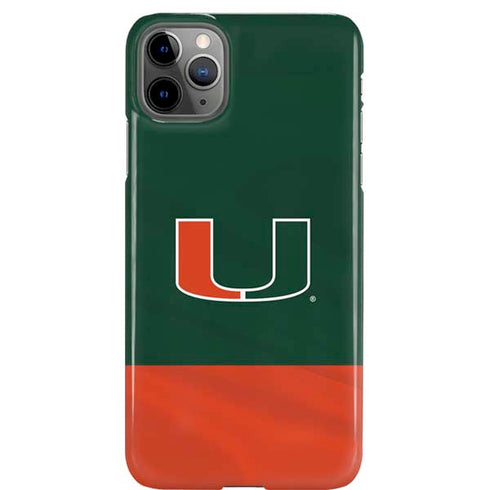 University of Miami Hurricanes Flag iPhone 11 Pro Max Lite Case