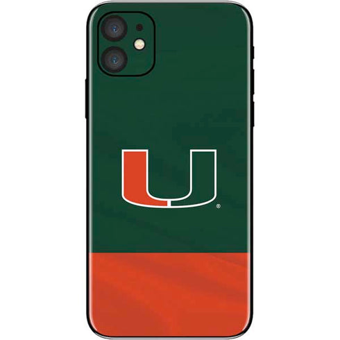 University of Miami Hurricanes Flag iPhone 11 Skin