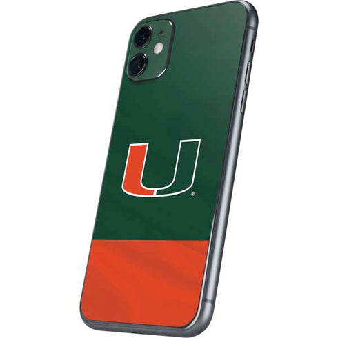 University of Miami Hurricanes Flag iPhone 11 Skin