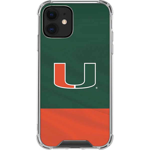 University of Miami Hurricanes Flag iPhone 12 Clear Case