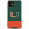 University of Miami Hurricanes Flag iPhone 12 Clear Case