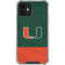 University of Miami Hurricanes Flag iPhone 12 Mini Clear Case