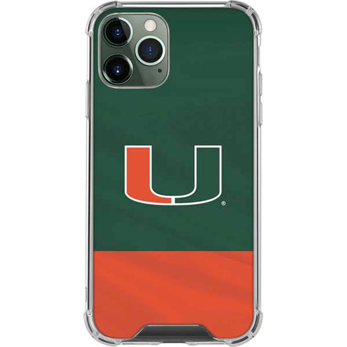 University of Miami Hurricanes Flag iPhone 12 Pro Clear Case