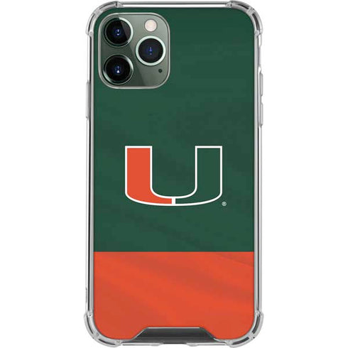 University of Miami Hurricanes Flag iPhone 12 Pro Max Clear Case