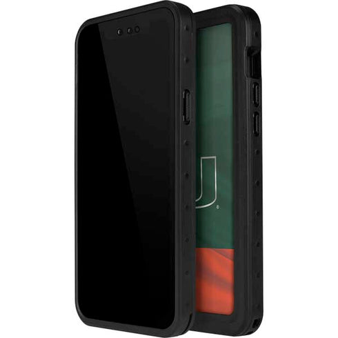 University of Miami Hurricanes Flag iPhone 12 Pro Waterproof Case