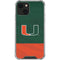 University of Miami Hurricanes Flag iPhone 13 Clear Case