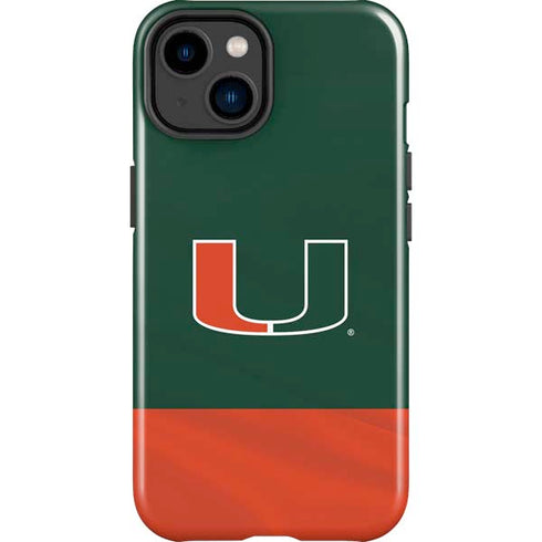 University of Miami Hurricanes Flag iPhone 14 Plus Impact Case