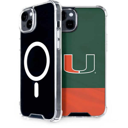 University of Miami Hurricanes Flag iPhone 15 Plus MagSafe Case