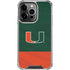 University of Miami Hurricanes Flag iPhone 14 Pro Clear Case