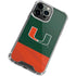 University of Miami Hurricanes Flag iPhone 14 Pro Clear Case
