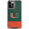 University of Miami Hurricanes Flag iPhone 15 Pro Max Clear Case