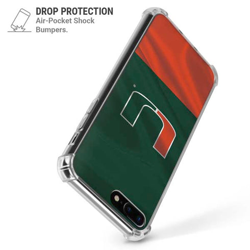 University of Miami Hurricanes Flag iPhone 7/8 Plus Clear Case