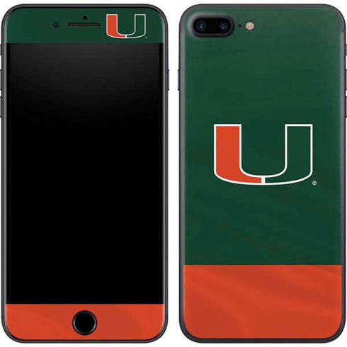 University of Miami Hurricanes Flag iPhone 8 Plus Skin