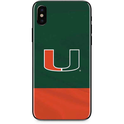 University of Miami Hurricanes Flag iPhone XS Max Skin
