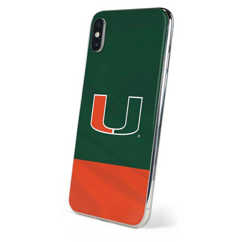University of Miami Hurricanes Flag iPhone XS Skin
