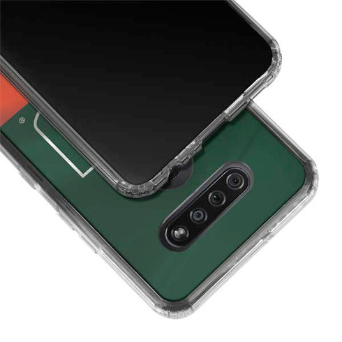 University of Miami Hurricanes Flag LG K51/Q51 Clear Case