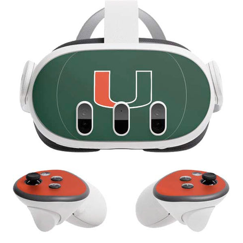 University of Miami Hurricanes Flag Meta Quest 3 Skin