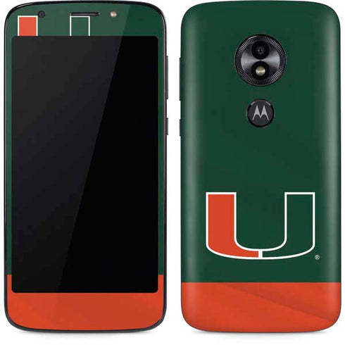 University of Miami Hurricanes Flag Moto E5 Play Skin