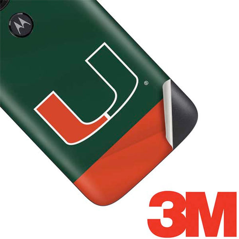 University of Miami Hurricanes Flag Moto E5 Play Skin