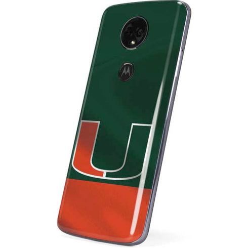 University of Miami Hurricanes Flag Moto E5 Plus Skin
