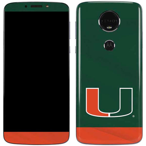 University of Miami Hurricanes Flag Moto E5 Plus Skin