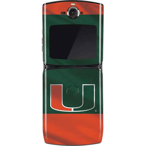 University of Miami Hurricanes Flag Motorola RAZR Skin