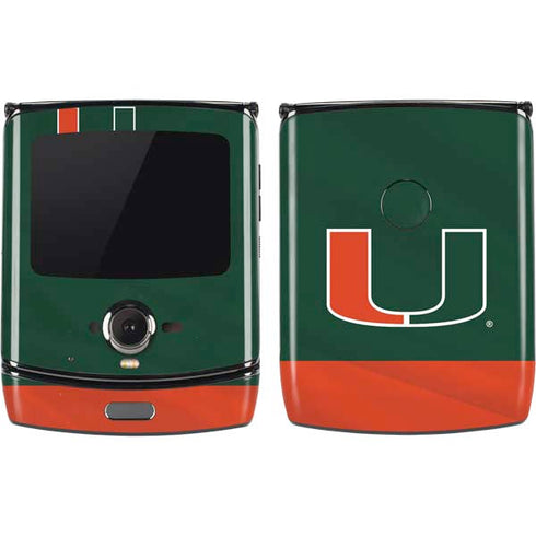 University of Miami Hurricanes Flag Motorola RAZR Skin