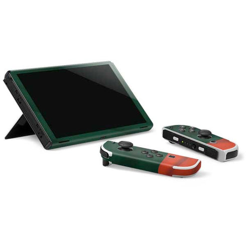 University of Miami Hurricanes Flag Nintendo Switch OLED (2021) Skin
