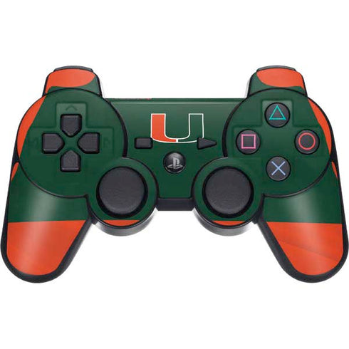 University of Miami Hurricanes Flag PS3 Dual Shock wireless controller Skin