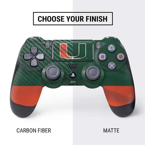 University of Miami Hurricanes Flag PS4 Controller Skin