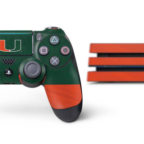University of Miami Hurricanes Flag PS4 Pro Bundle Skin