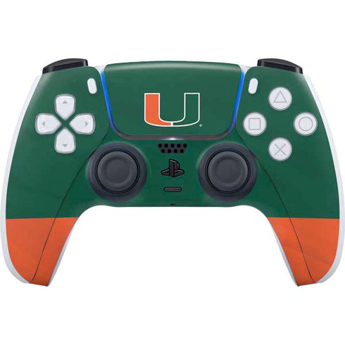 University of Miami Hurricanes Flag PS5 Controller Skin