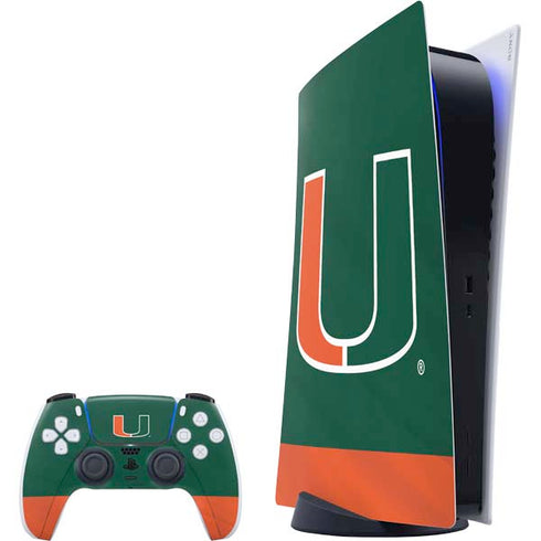 University of Miami Hurricanes Flag PS5 Digital Edition Bundle Skin