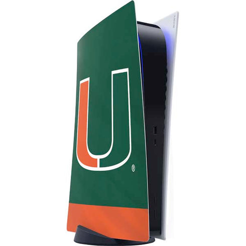 University of Miami Hurricanes Flag PS5 Digital Edition Console Skin