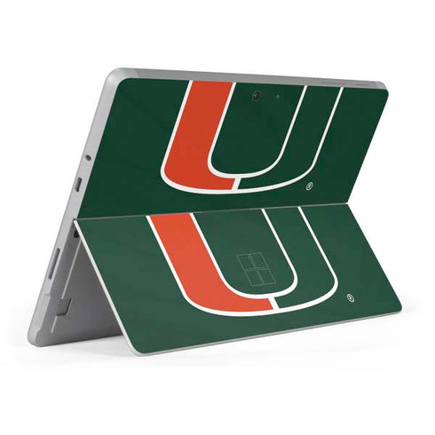 University of Miami Hurricanes Flag Surface Go Skin