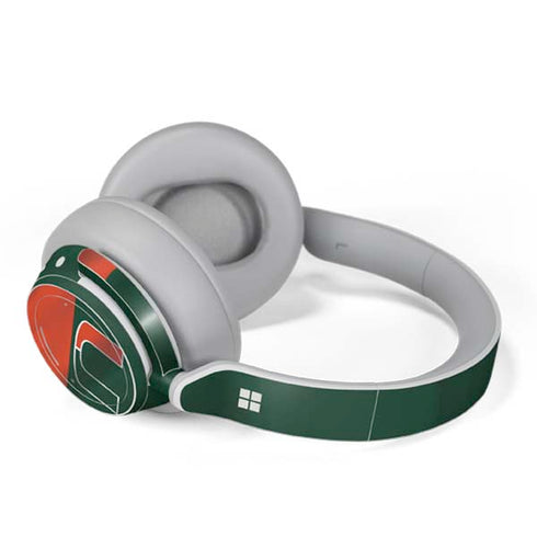 University of Miami Hurricanes Flag Surface Headphones Skin