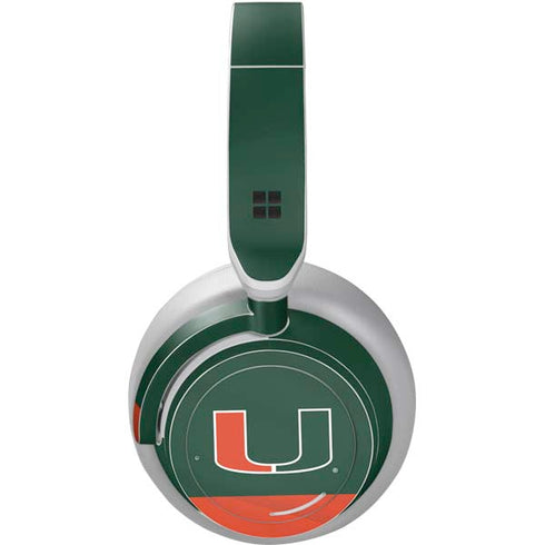 University of Miami Hurricanes Flag Surface Headphones Skin