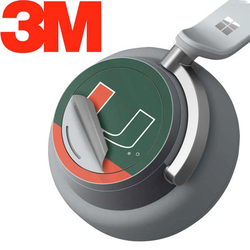 University of Miami Hurricanes Flag Surface Headphones Skin