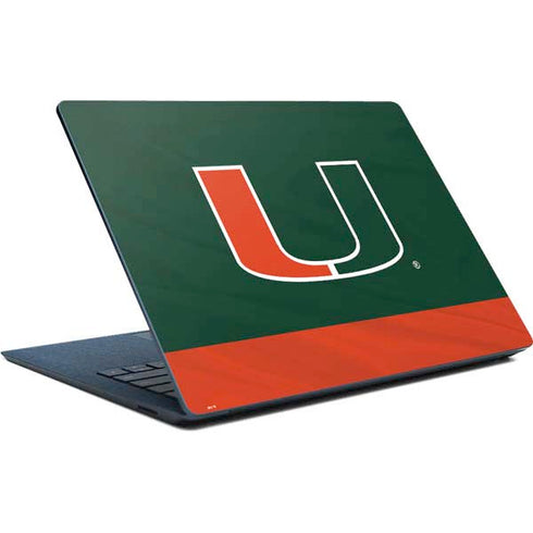 University of Miami Hurricanes Flag Surface Laptop Skin