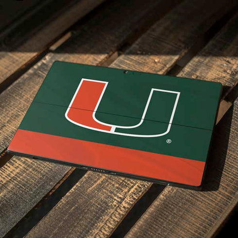 University of Miami Hurricanes Flag Surface Pro 6 Skin