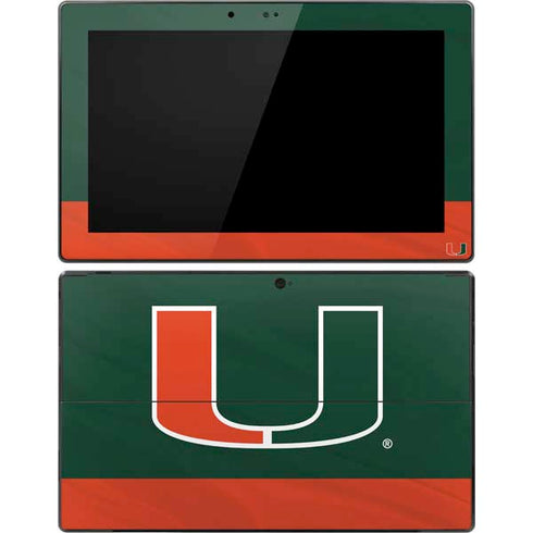 University of Miami Hurricanes Flag Surface Pro Tablet Skin