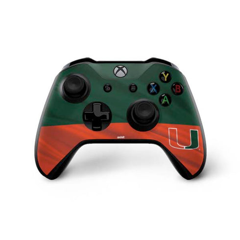 University of Miami Hurricanes Flag Xbox One X Controller Skin