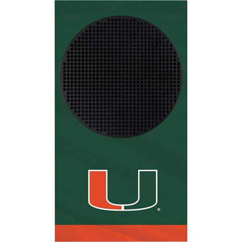 University of Miami Hurricanes Flag Xbox Series S Console Skin