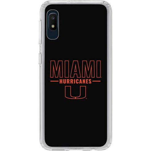 University of Miami Hurricanes Galaxy A10e Clear Case