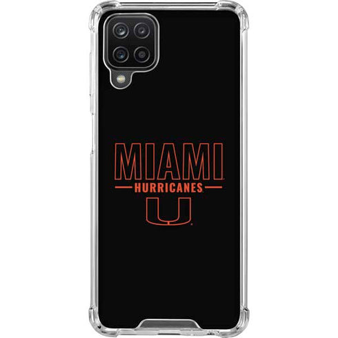 University of Miami Hurricanes Galaxy A12 Clear Case