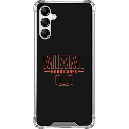 University of Miami Hurricanes Galaxy A14 5G Clear Case