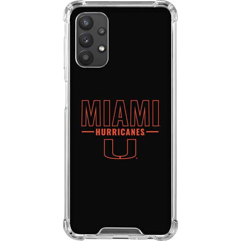University of Miami Hurricanes Galaxy A32 5G Clear Case