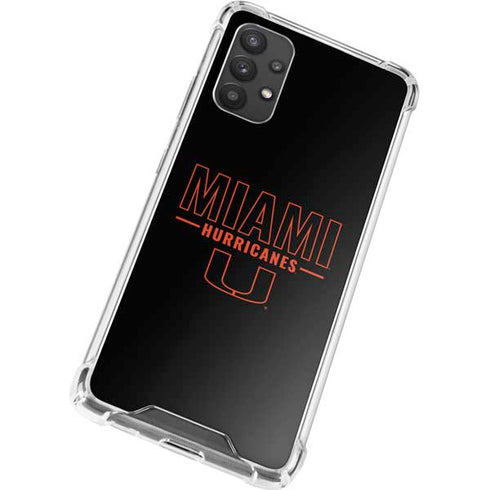 University of Miami Hurricanes Galaxy A32 5G Clear Case