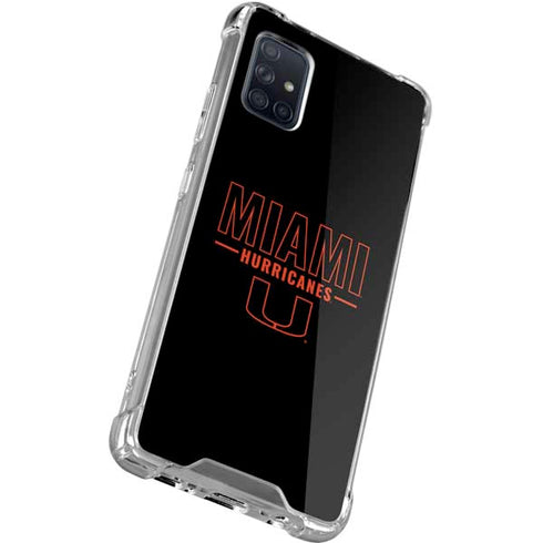 University of Miami Hurricanes Galaxy A71 5G Clear Case