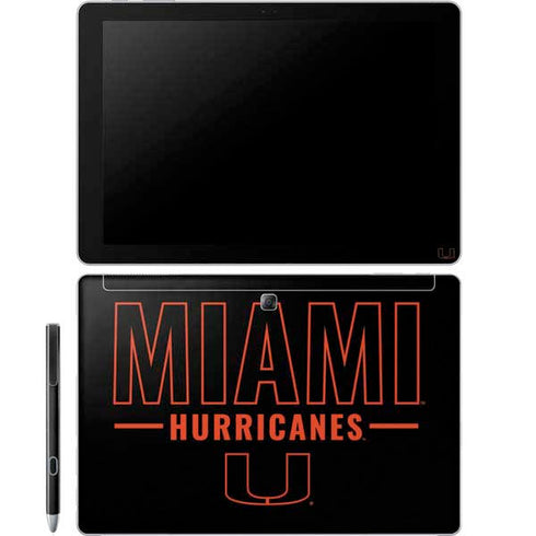 University of Miami Hurricanes Galaxy Book 12in Skin